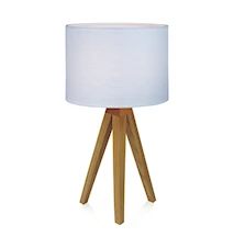 Kullen Lampe de table Chêne/Blanc 22,5cm