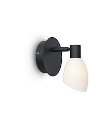 Cut Vegglampe enkel Svart
