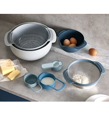 Nest Bakset Bunkar och Mått 9 delar Blå