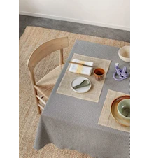 Set de table lin gris foncé