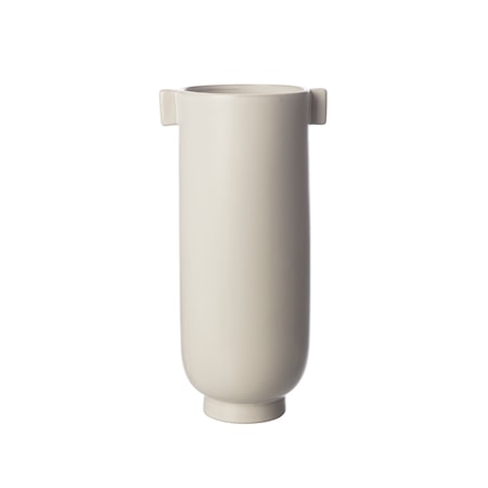 Ernst Form Vase m/øre Hvid Sand 28 cm