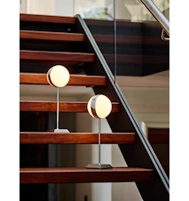 Circle Bordslampa Grå/Krom/Vit