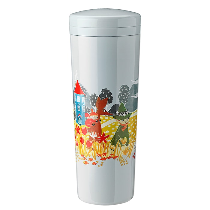 Carrie vacuum insulated bottle, 0.5 l. -soft sky - Moomin