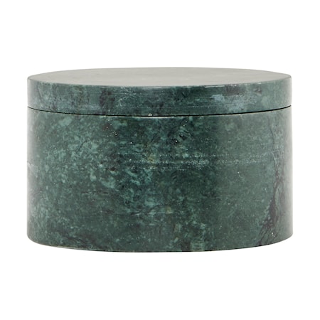 Förvaringsburk Marble Ø 10×6 cm – Grön