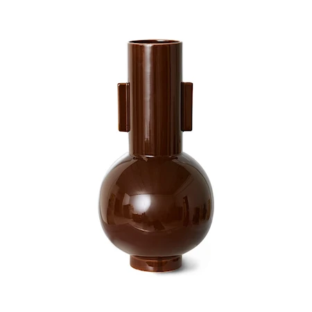 Vase L Ø 21,5 x 42,5 cm Stengods Espresso