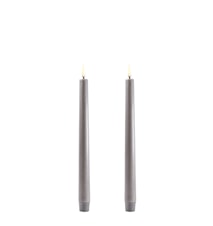 Taper LED-Kerze 2er-Pack 2,3 × 25 cm Grau