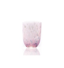 Confetti Trinkglas Rosa/Türkis