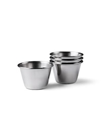 Dip Bowl Set 4 pieces Stainless Steel