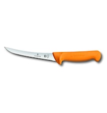 Utbeiningskniv, 16 cm, Swibo gult håndtak