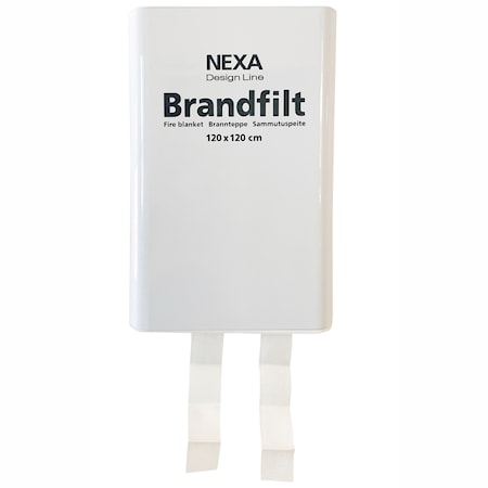 Nexa Fire & Safety FBDH-105 Brandfilt Vit 120x120 cm HÃ¥rdbox