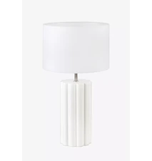 Column Bordlampe 44 cm Hvid/Hvid