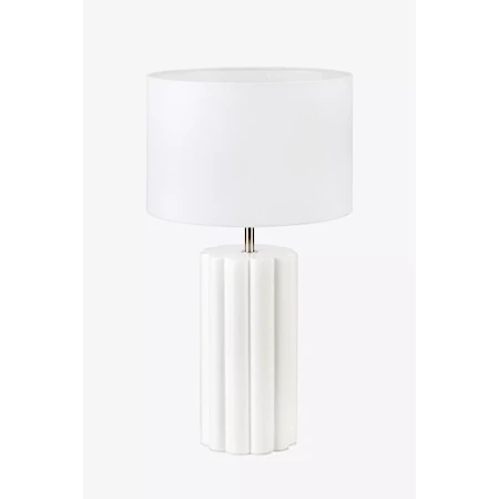 Column Bordslampa 44 cm Vit/Vit