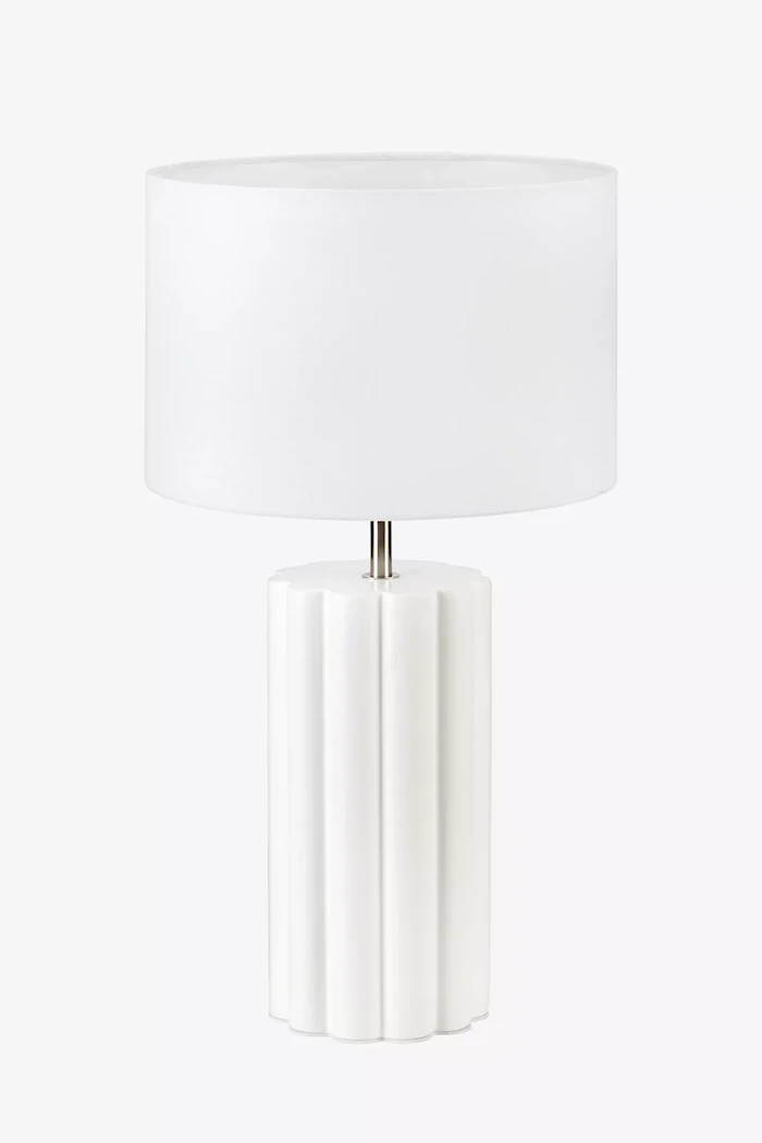 Column Bordlampe 44 cm Hvit/Hvit
