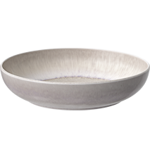 Perlemor Pastaskål Ø 22 x 5 cm Porselen Beige