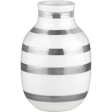 Kähler Omaggio Vase Sølv 12,5 cm