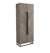 Vancouver Garderob 80x43x210 Pebbles Grey