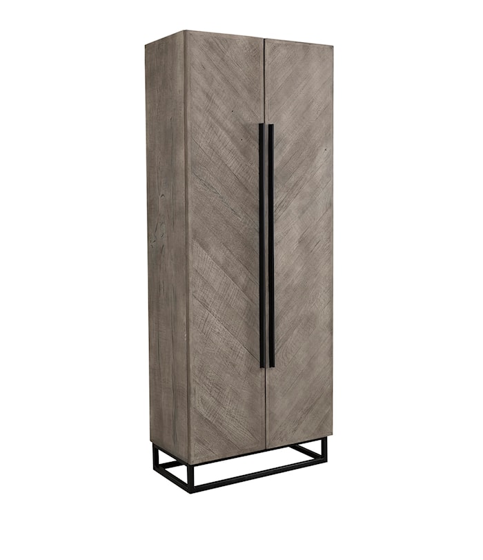 Vancouver Garderob 80x43x210 Pebbles Grey