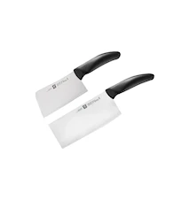 ZWILLING Style Knife set. Kjøttøks 15 cm & Kinesisk kokkekniv/øks 18 cm.