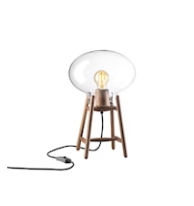 U4 Hiti Bordlampe Valnøtt Nature Klart Glass