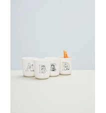 A Moomin ABC Mugg 20 cl Vit