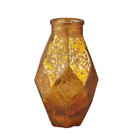 Vas Glas Amber Metallic 16cm