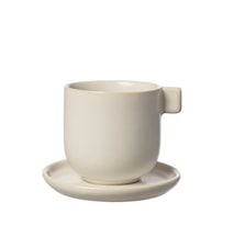 Kaffeetasse mit Untertasse Weißer Sand