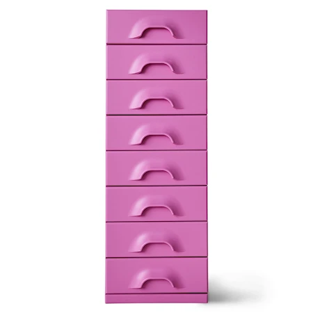 Chest of 8 drawers, urban pink