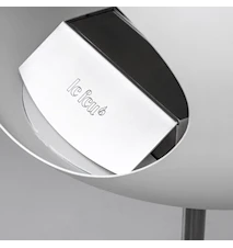 Le Feu Dome Steel High Eldstad Vit/Svart