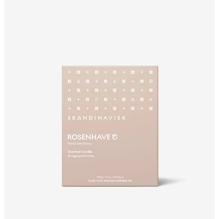 ROSENHAVE Doftljus 200g Glas Rosa