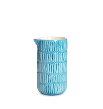 Stripes Mjölkkanna 30 cl 12,5 cm Keramik Turkos