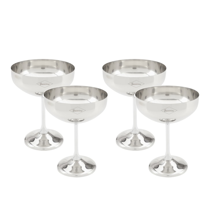 Ice Cream Bowls 4-pack Stainless Steel