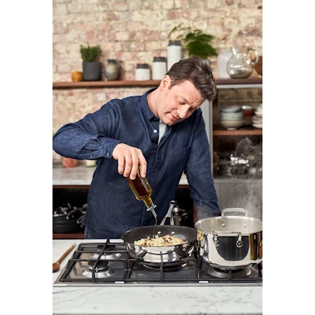 Cocotte Jamie Oliver Cook's Classic 5,2 L acier inoxydable avec couvercle