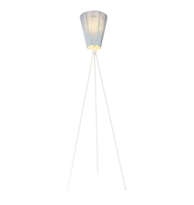 Oslo Wood - Vaaleansininen lampunvarjostin/Valkoinen jalka