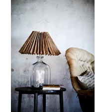 Lampfot 39 cm Glas Klar