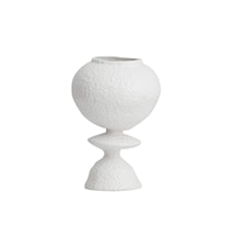 MOYO Vas Rund shape Vit glaze