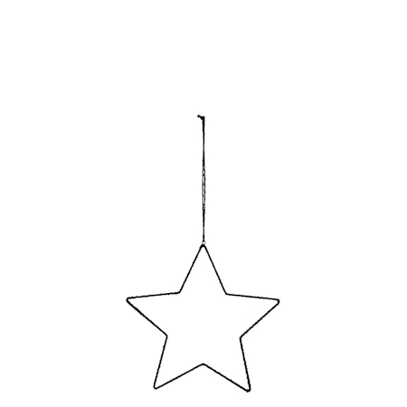 Stjerne 34x34 cm - Svart
