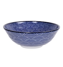 Nippon Blue Ramen Bowl Dots 21 cm