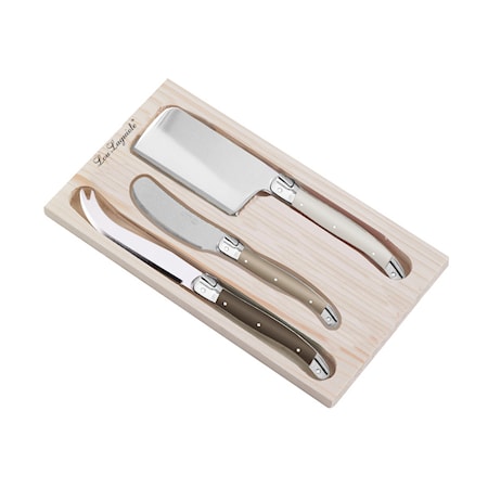 Lou Laguiole Ostbestick 3-pack Pepper/Pearl/Taupe