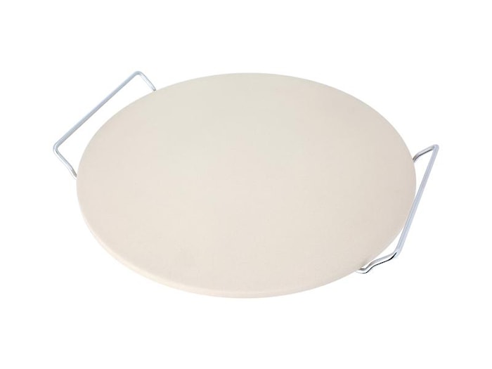 Pizza stone 33cm with serving stand