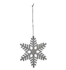Christmas hanger, snowflake, grey/silver