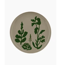 Oiva / Elokuun Varjot tallerken 20 cm Terra/grønn