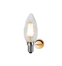 Lichtbron LED Filament Kroon Gedraaid Helder 4,2W Dimbaar E14