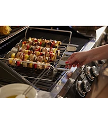 Grillspet m hållare 6 st 18/10 stål