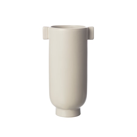 Ernst Form Vase m/øre Hvid Sand 21 cm