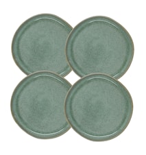 Cajole Liten tallerken 20,5 cm 4-pakk Grønn