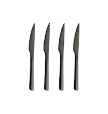 Raw Stekkniv 4-pack Presentask Svart