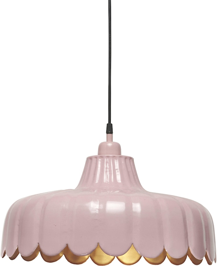 Wells Plafond-/hanglamp Roze/Goud 43cm