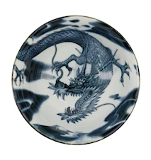 Japonism Dragon Tayo Skål 14.7x7.6cm 500ml Svart/Blå