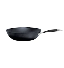 Cast iron wok with shaft 32 cm