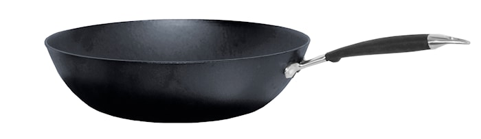 Cast iron wok with shaft 32 cm
